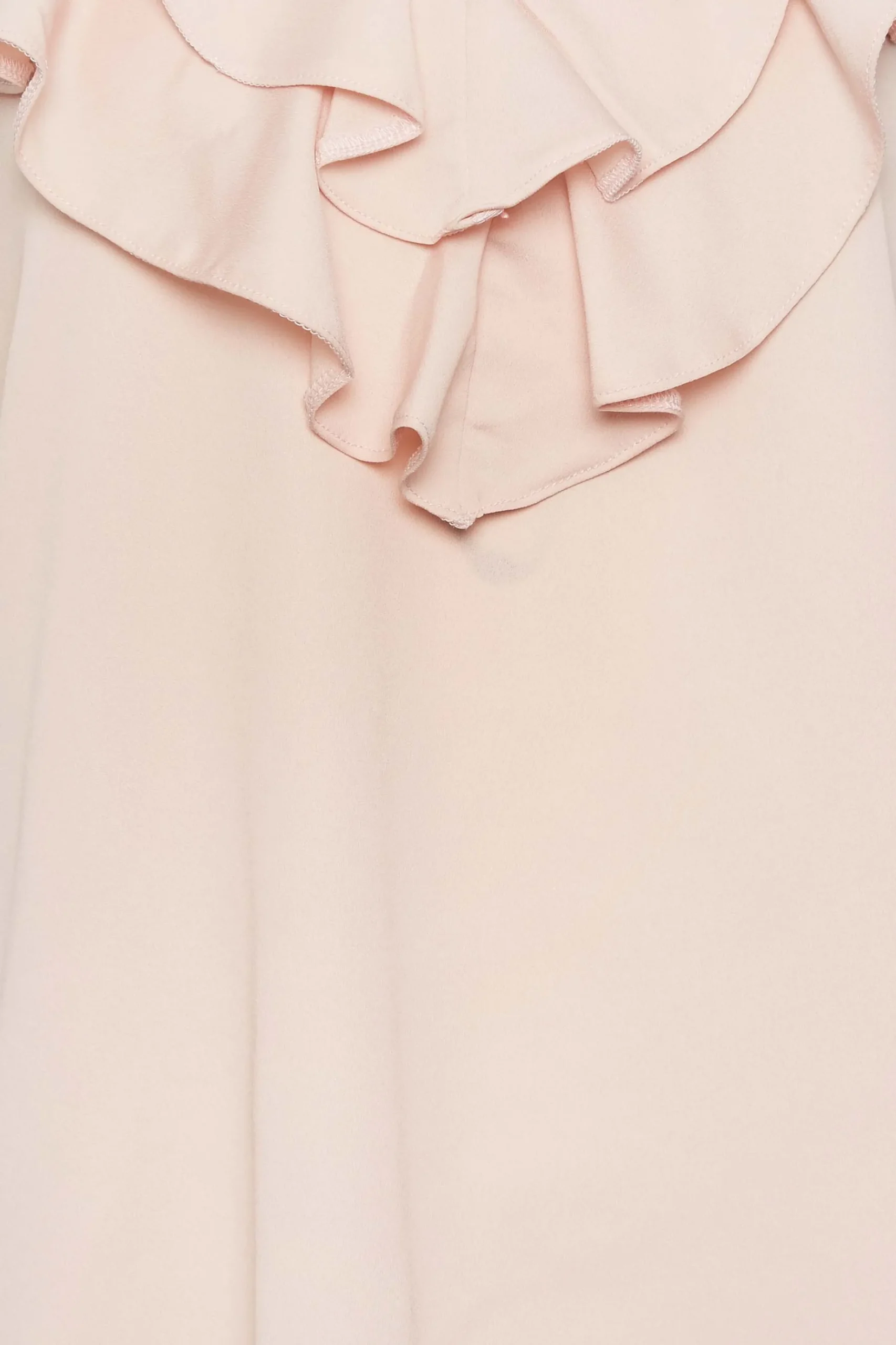 M&Co Womens M&Co Light Pink Frill Front Blouse