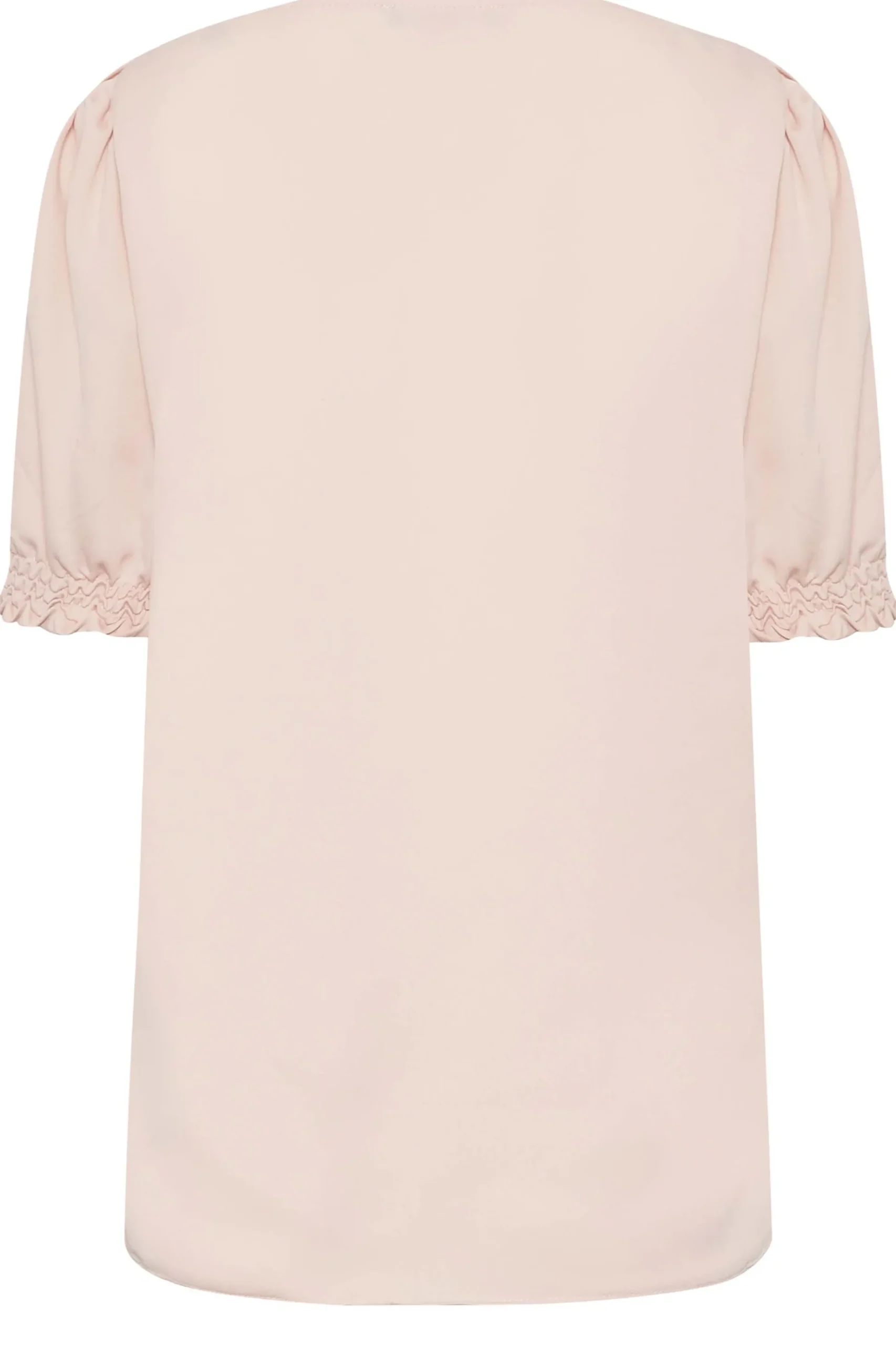 M&Co Womens M&Co Light Pink Frill Front Blouse