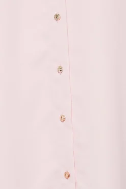M&Co Womens M&Co Light Pink Tie Back Tunic Shirt