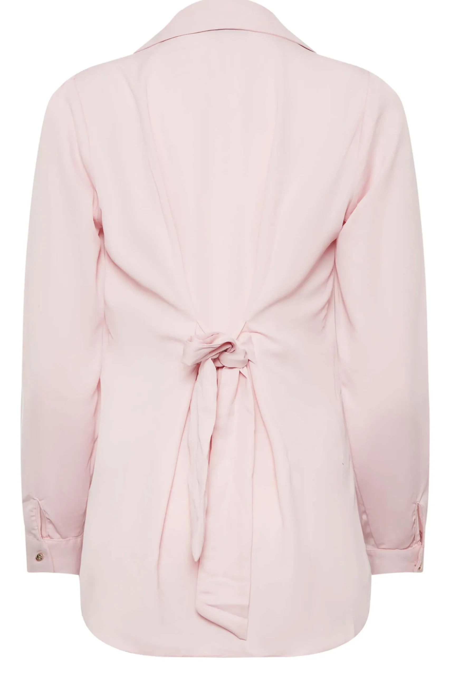 M&Co Womens M&Co Light Pink Tie Back Tunic Shirt