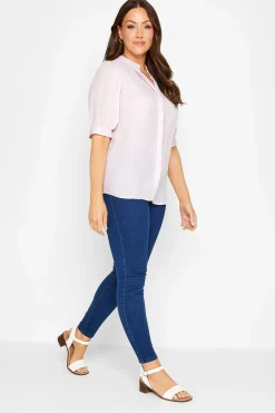 M&Co Womens M&Co Lilac Purple Button Through Shirt