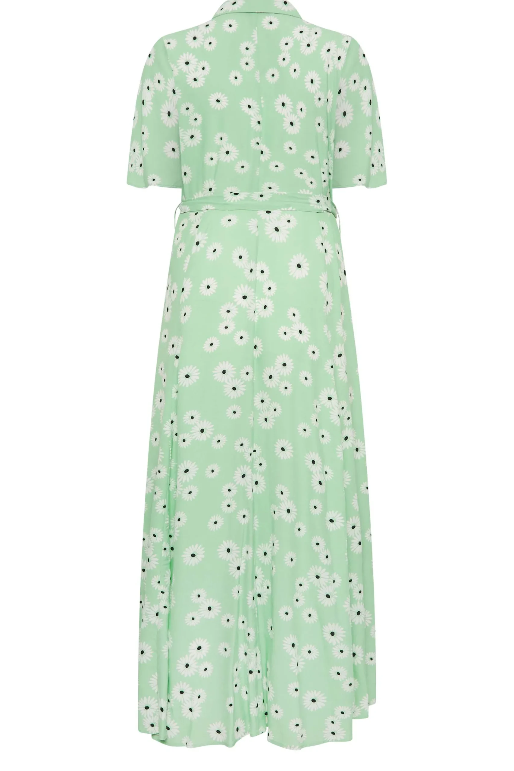 M&Co Womens M&Co Mint Green Daisy Print Maxi Shirt Dress