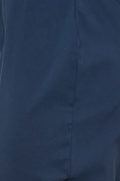 M&Co Womens M&Co Navy Blue Stretch Bengaline Trousers