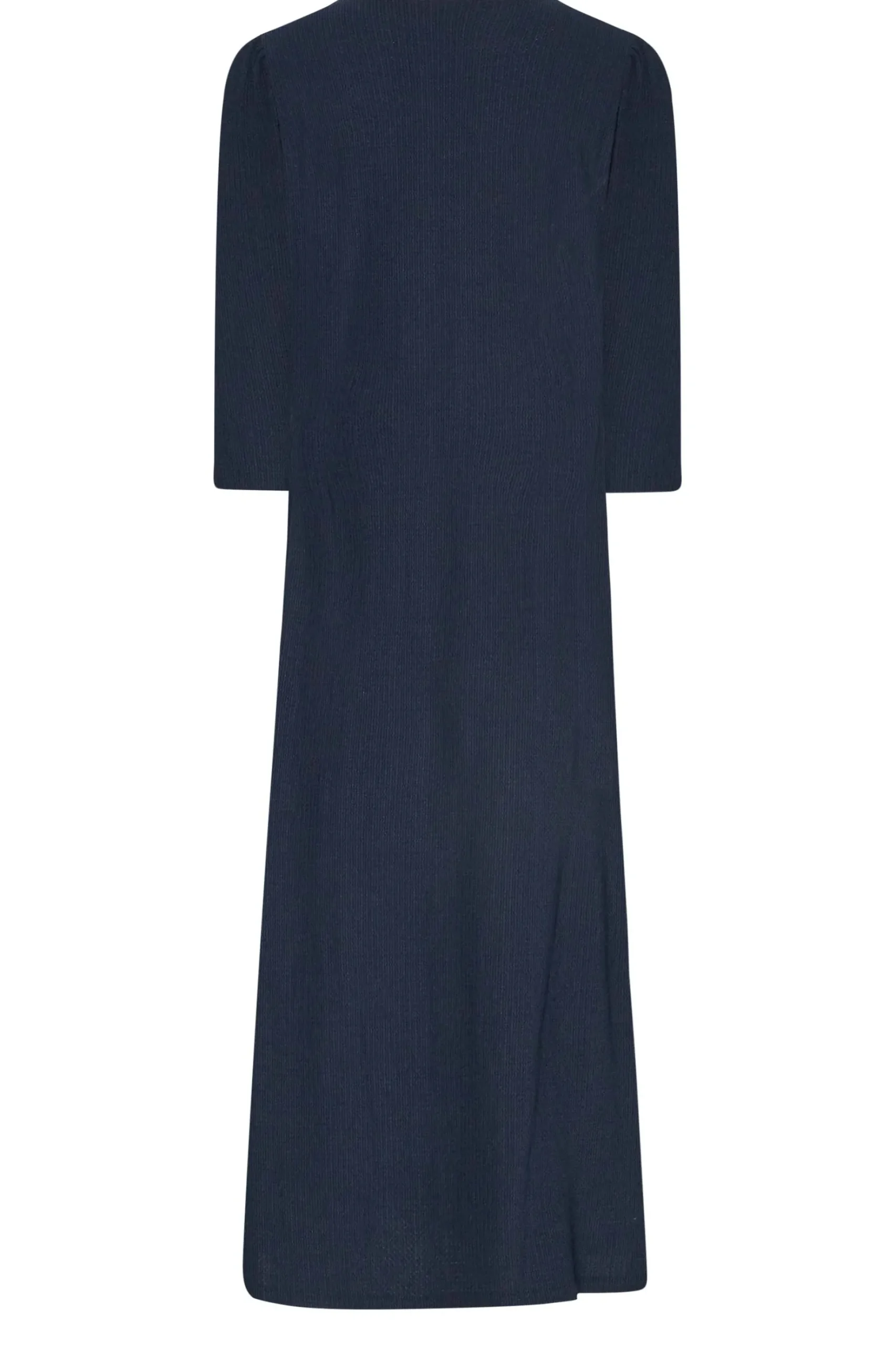 M&Co Womens M&Co Navy Blue Textured Button Through Dress