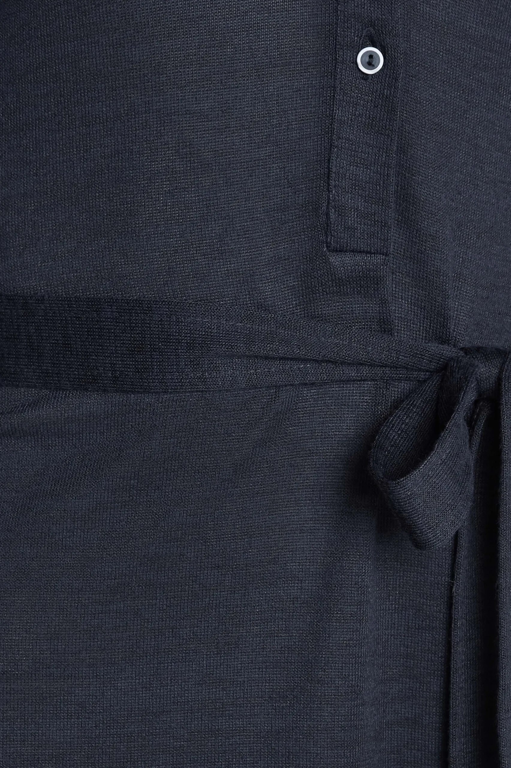 M&Co Womens M&Co Navy Blue Tie Waist Tunic Dress