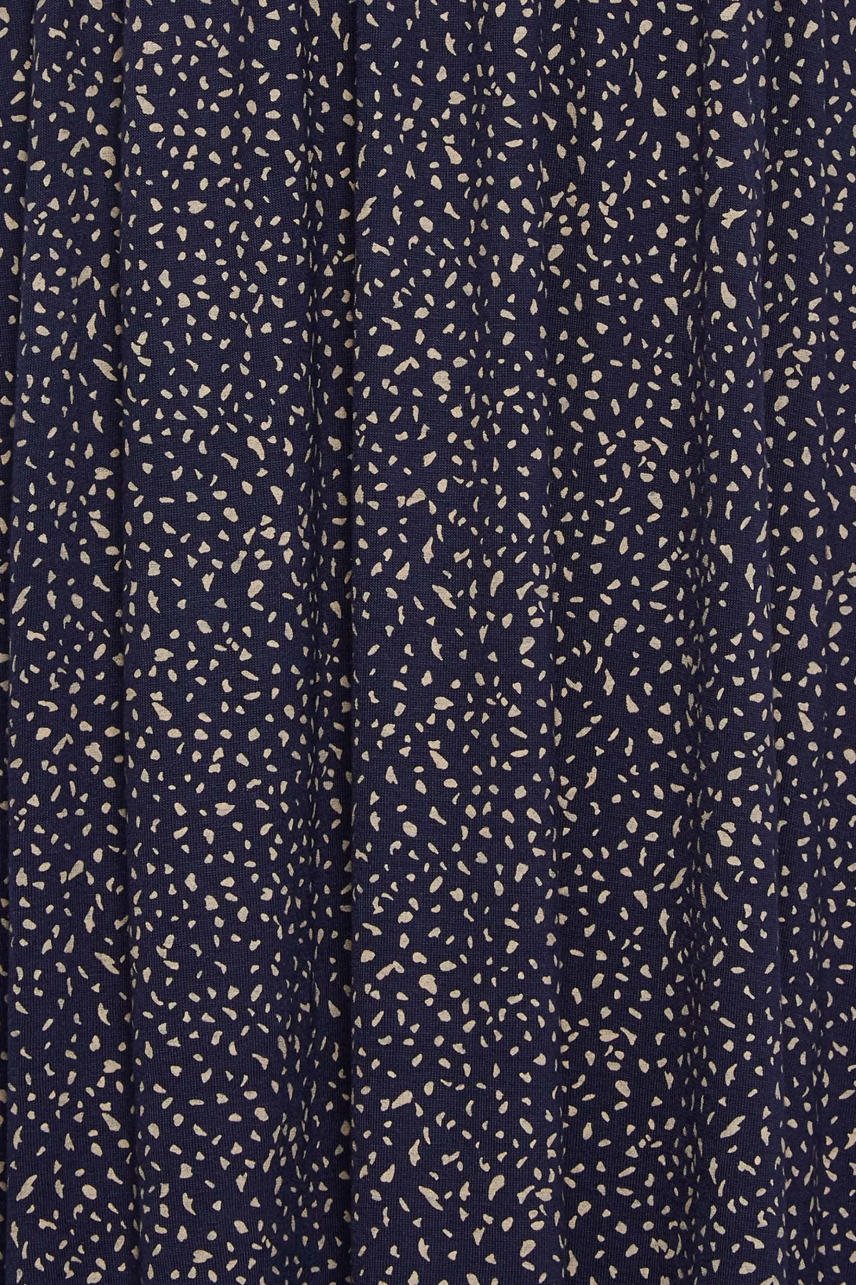 M&Co Womens M&Co Navy Blue Polka Dot Maxi Dress