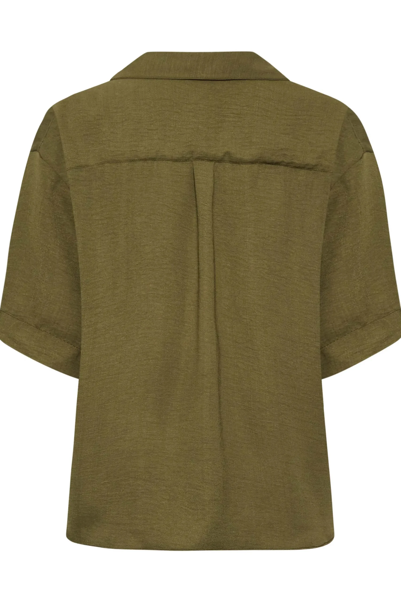 M&Co Womens M&Co Olive Green V-Neck Wrap Blouse