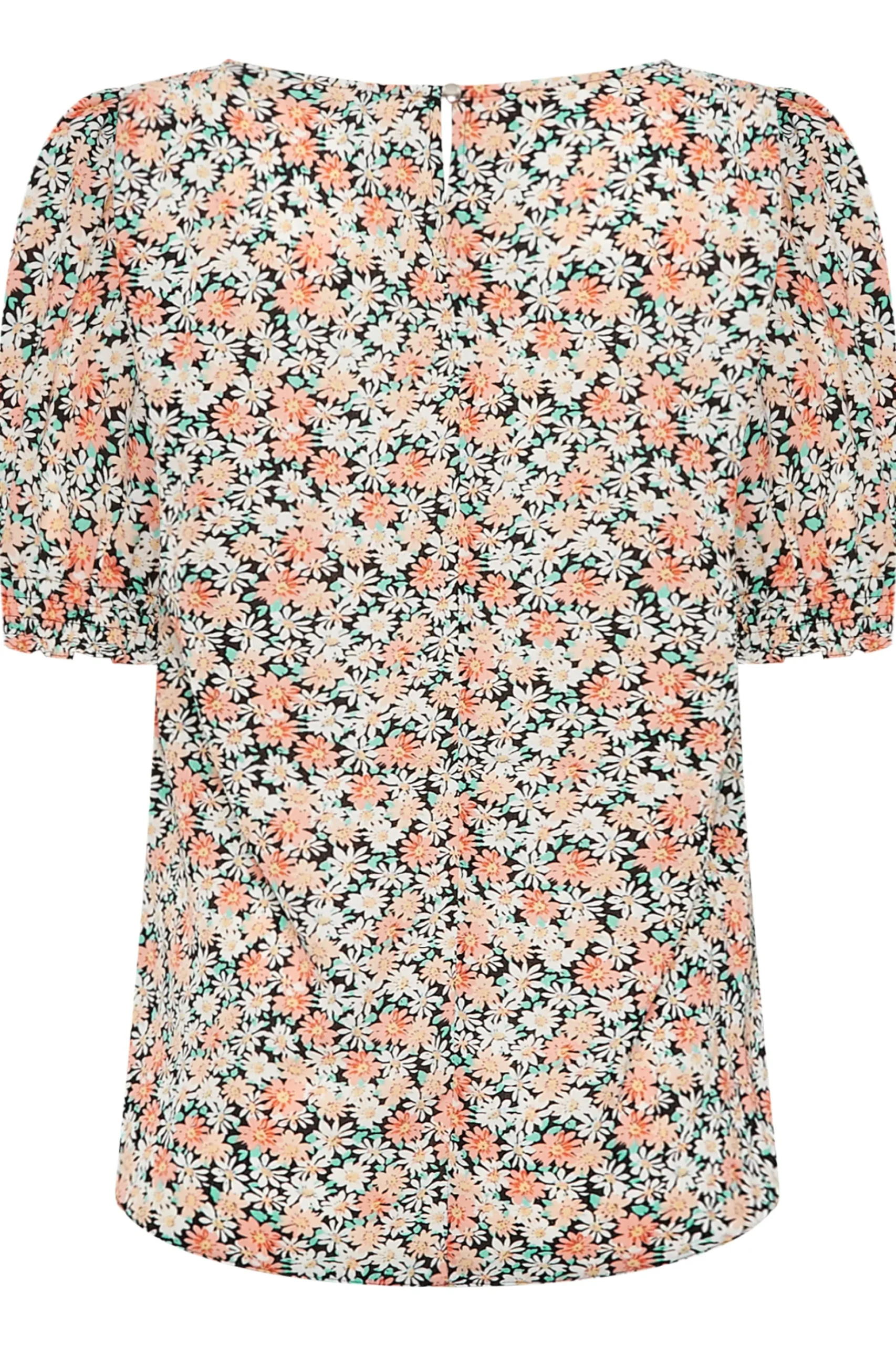 M&Co Womens M&Co Orange Daisy Print Blouse