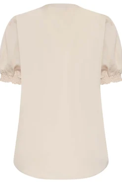 M&Co Womens M&Co Pale Pink Frill Front Blouse