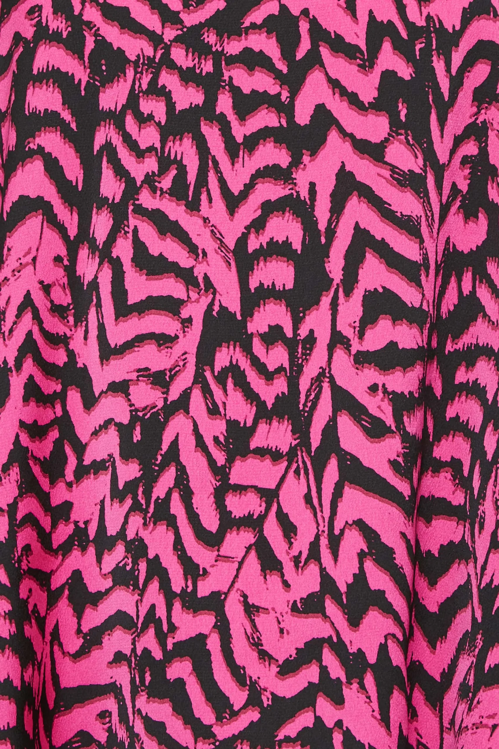 M&Co Womens M&Co Pink Animal Print Halterneck Blouse