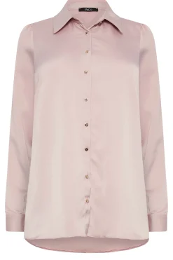 M&Co Womens M&Co Pink Button Through Tunic Shirt