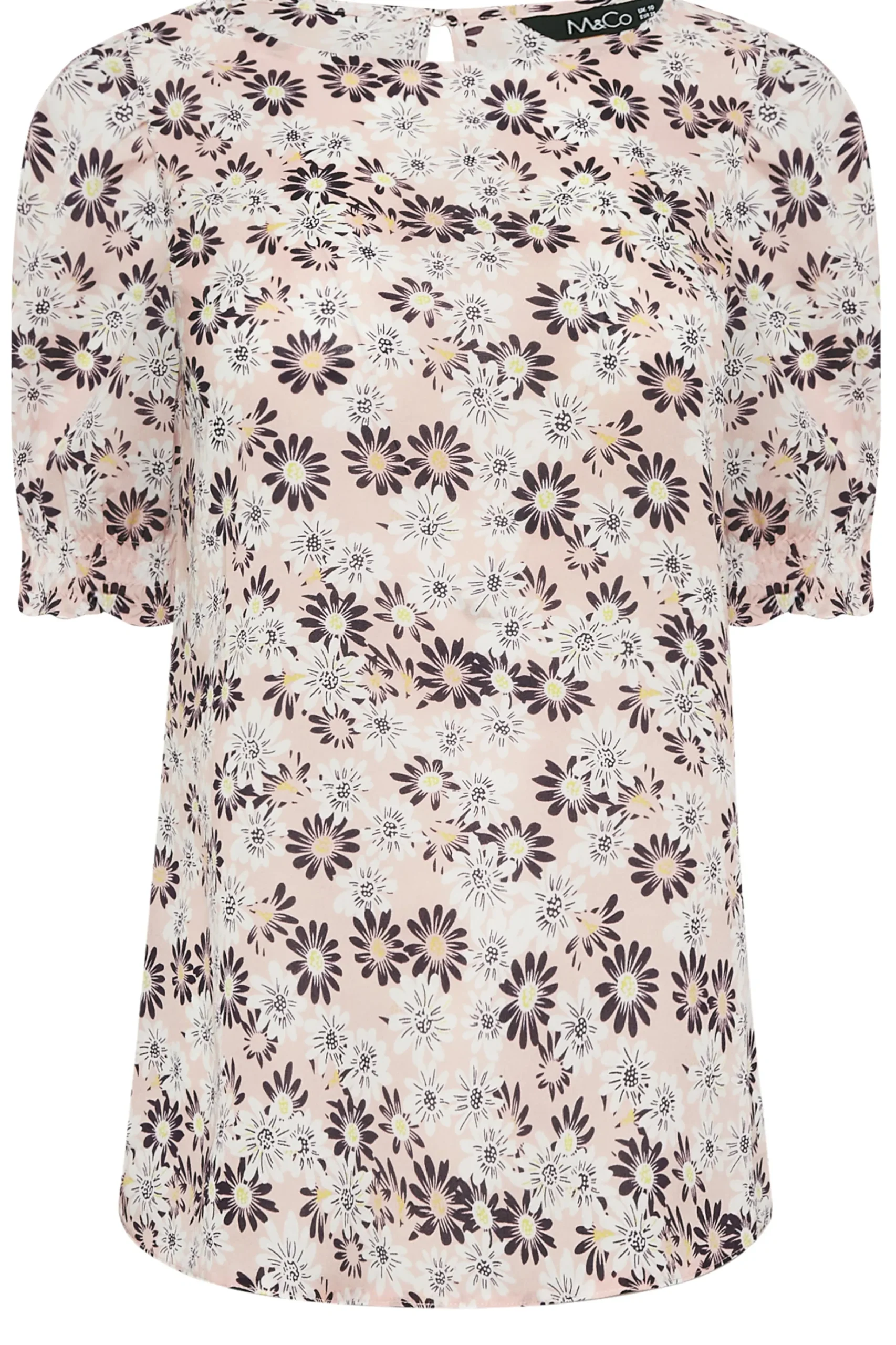 M&Co Womens M&Co Pink Daisy Print Blouse