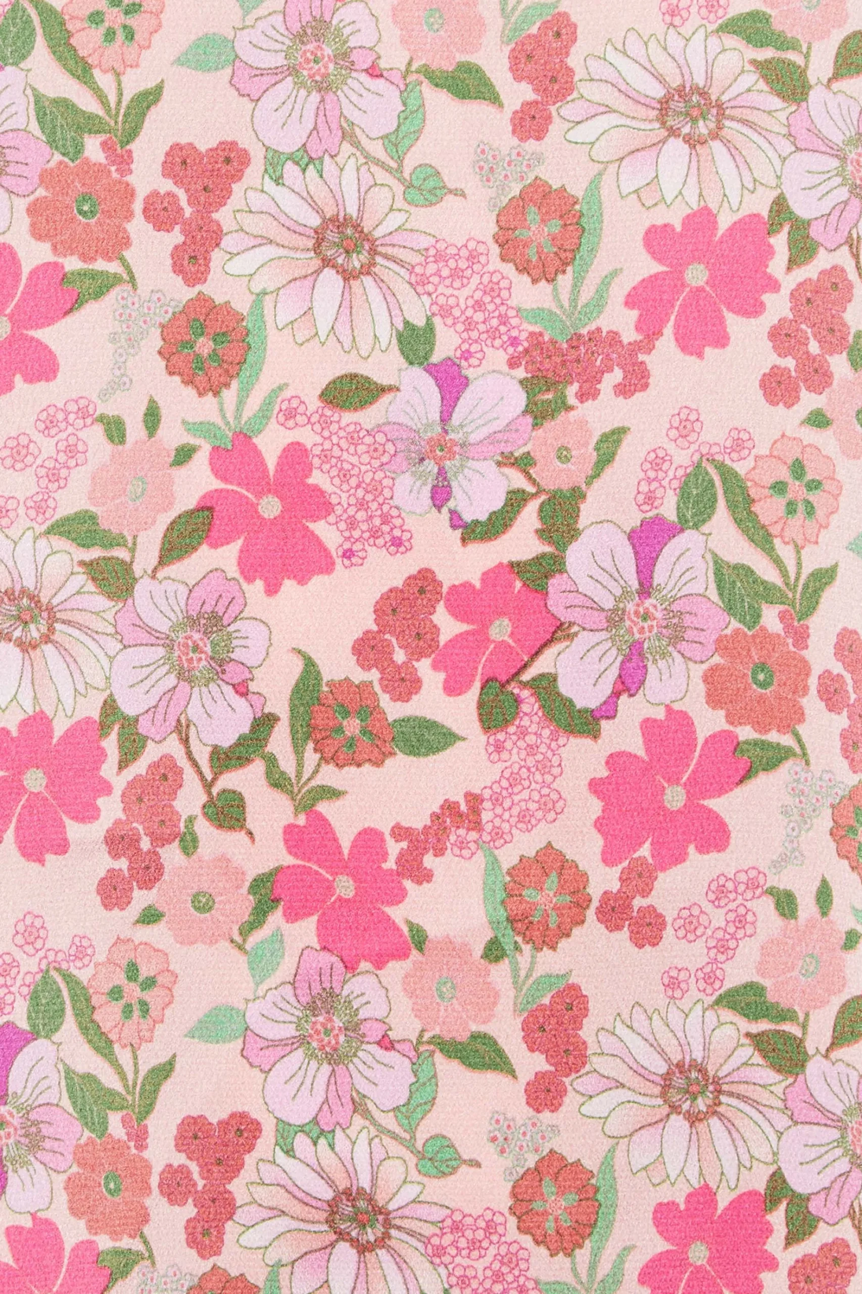 M&Co Womens M&Co Pink Floral Print Frill Neck Blouse
