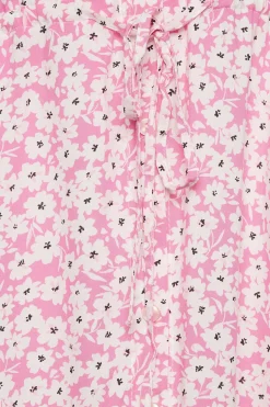 M&Co Womens M&Co Pink Floral Print Midi Shirt Dress