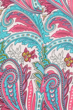 M&Co Womens M&Co Pink Paisley Print Puff Sleeve Shirt