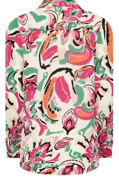 M&Co Womens M&Co Pink Paisley Print Long Sleeve Shirt
