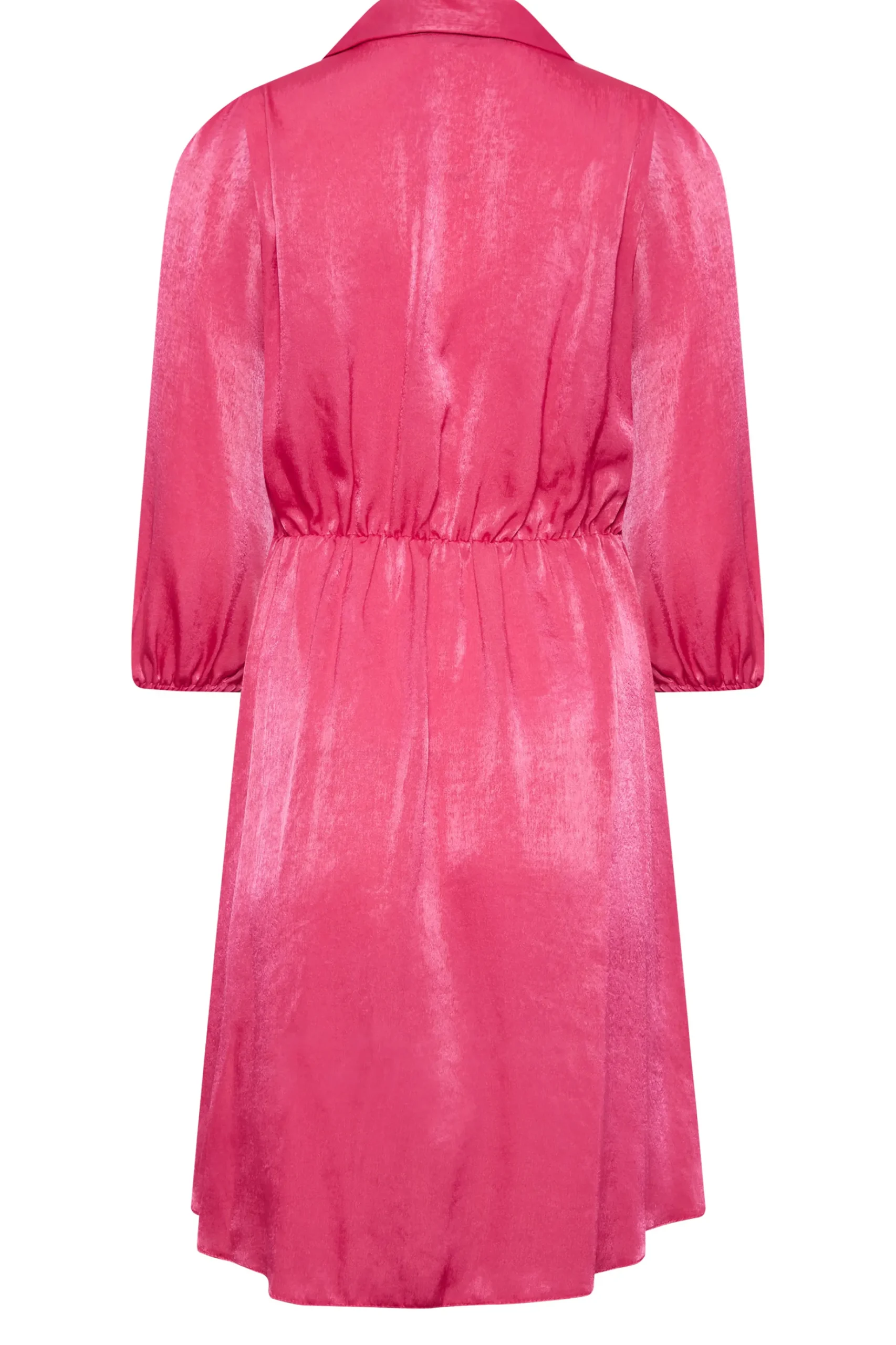 M&Co Womens M&Co Pink Satin Wrap Dress