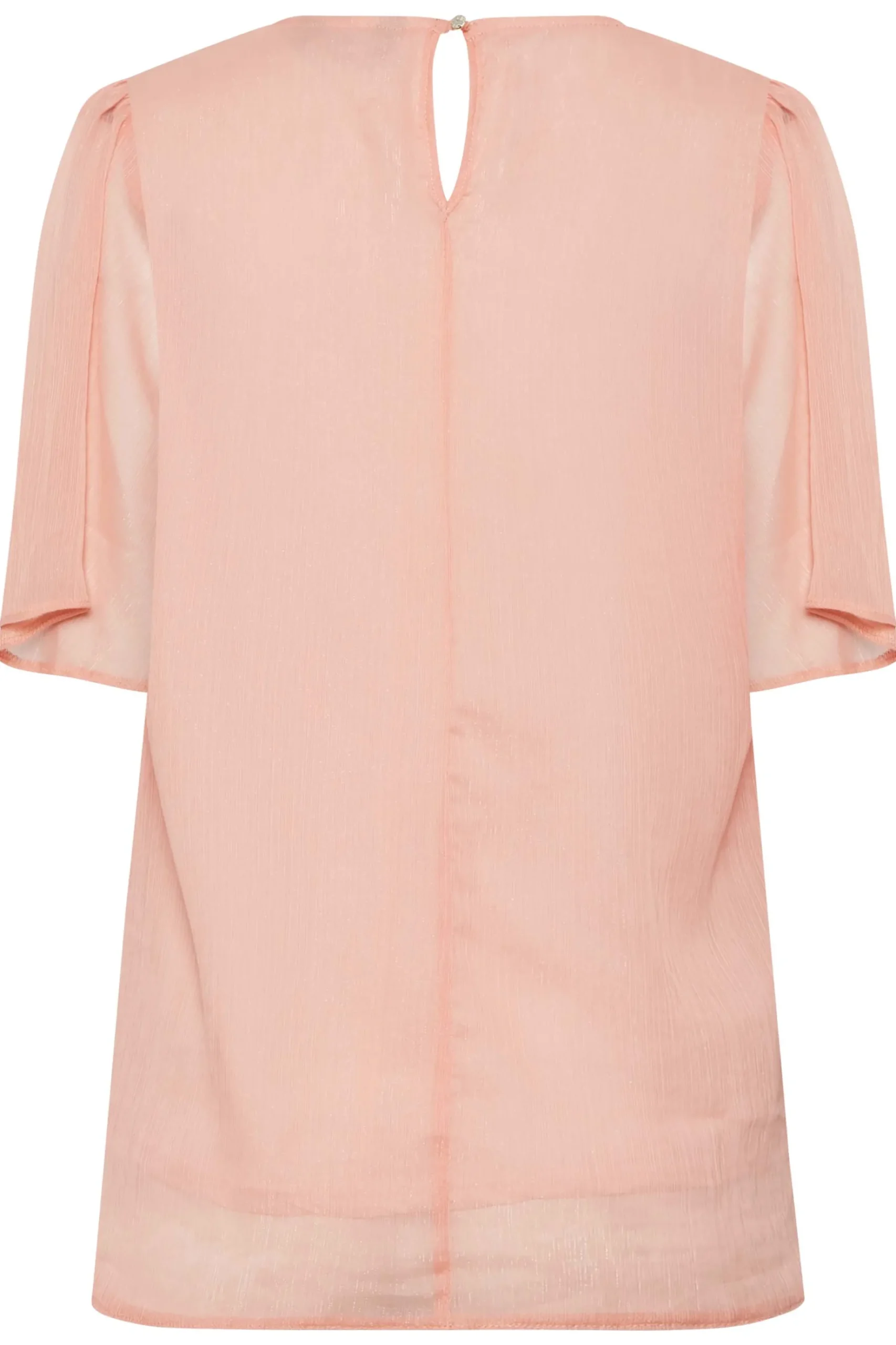 M&Co Womens M&Co Pink Shimmer Angel Sleeve Blouse