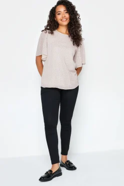 M&Co Womens M&Co Pink Spot Print Blouse