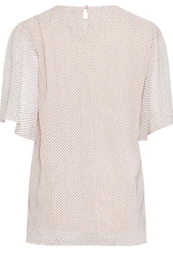 M&Co Womens M&Co Pink Spot Print Blouse