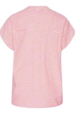 M&Co Womens M&Co Pink Stripe Print Shirt