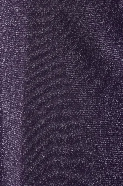 M&Co Womens M&Co Purple Shimmer Keyhole Blouse