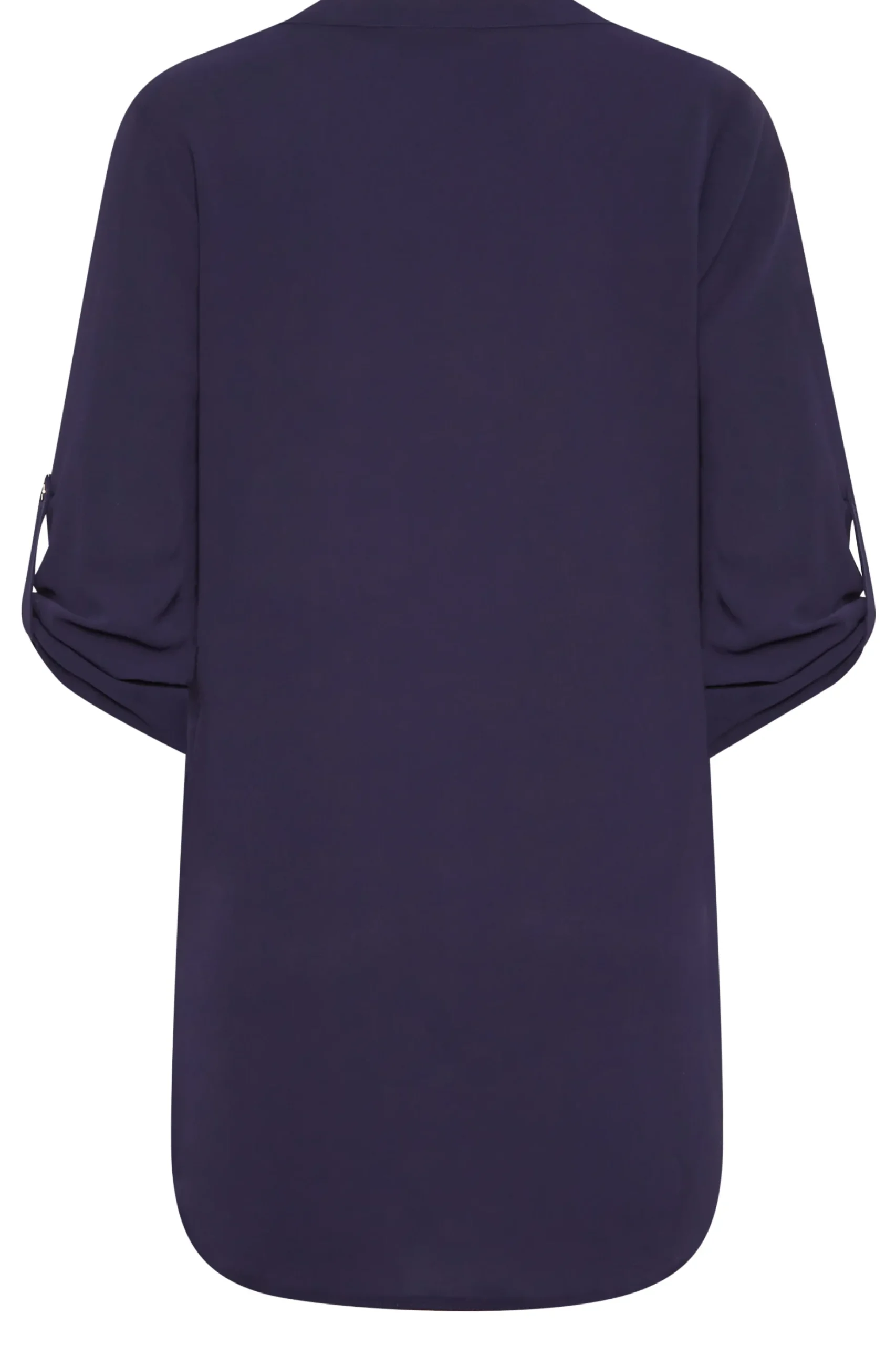 M&Co Womens M&Co Purple Statement Button Tab Sleeve Shirt