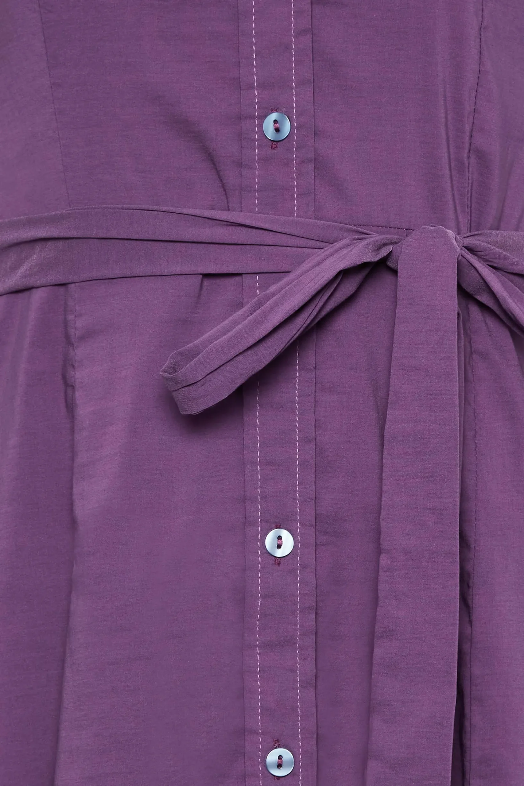 M&Co Womens M&Co Purple Tie Waist Shirt Dress