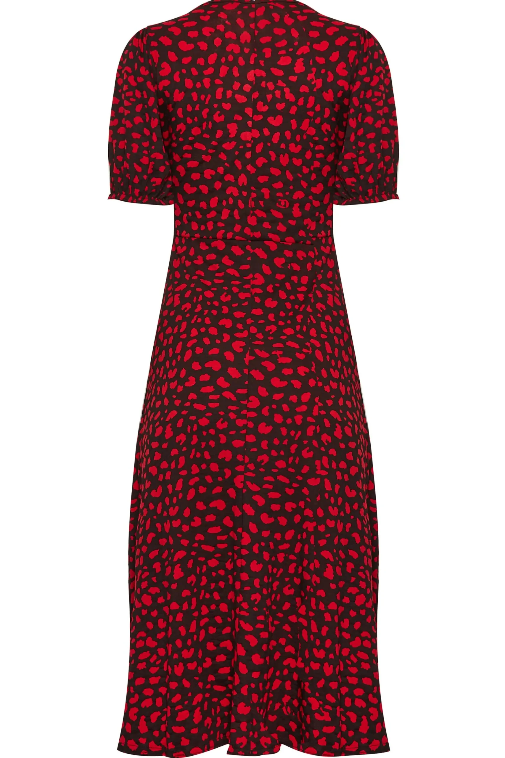 M&Co Womens M&Co Red Animal Print Keyhole Maxi Dress