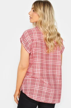 M&Co Womens M&Co Red Check Print Shirt