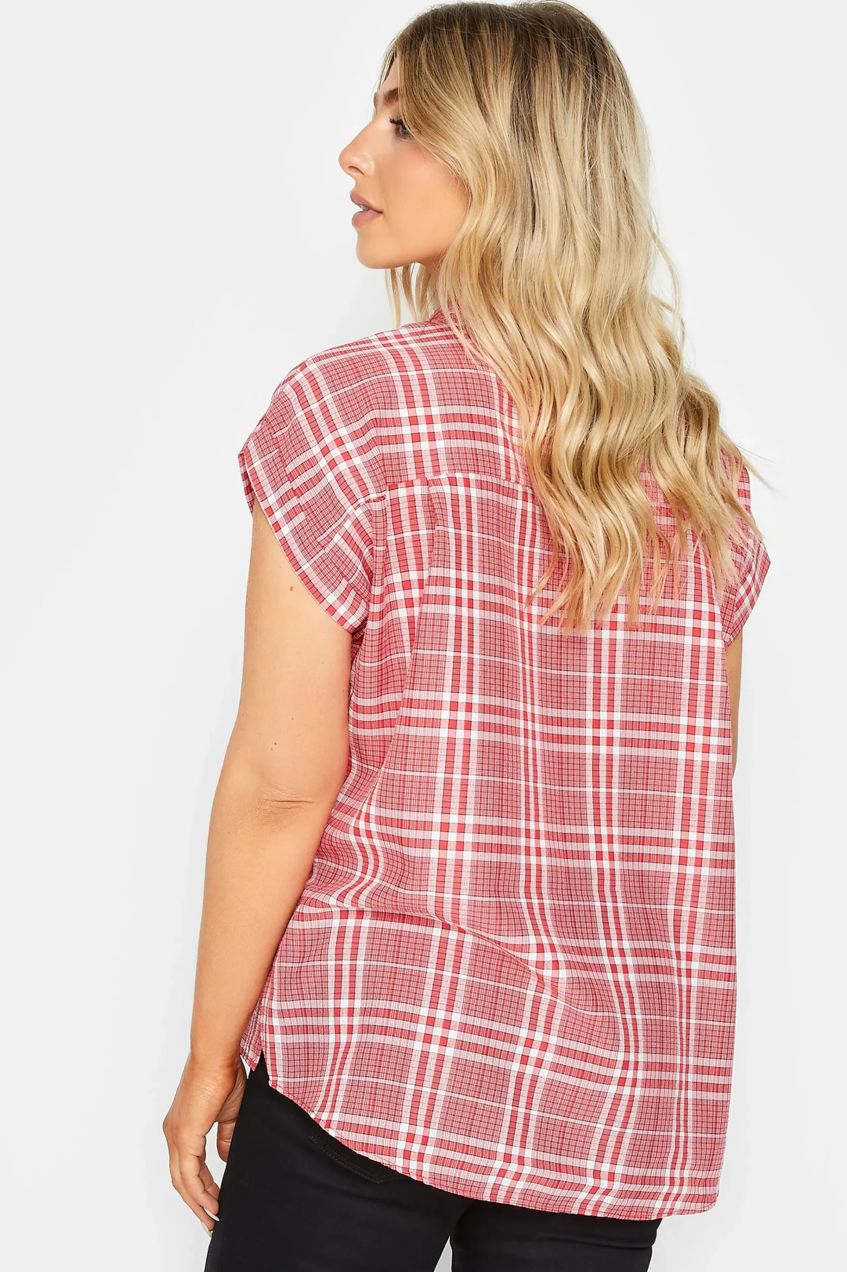 M&Co Womens M&Co Red Check Print Shirt