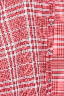 M&Co Womens M&Co Red Check Print Shirt