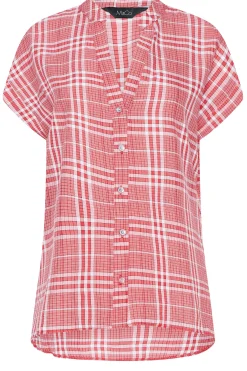 M&Co Womens M&Co Red Check Print Shirt