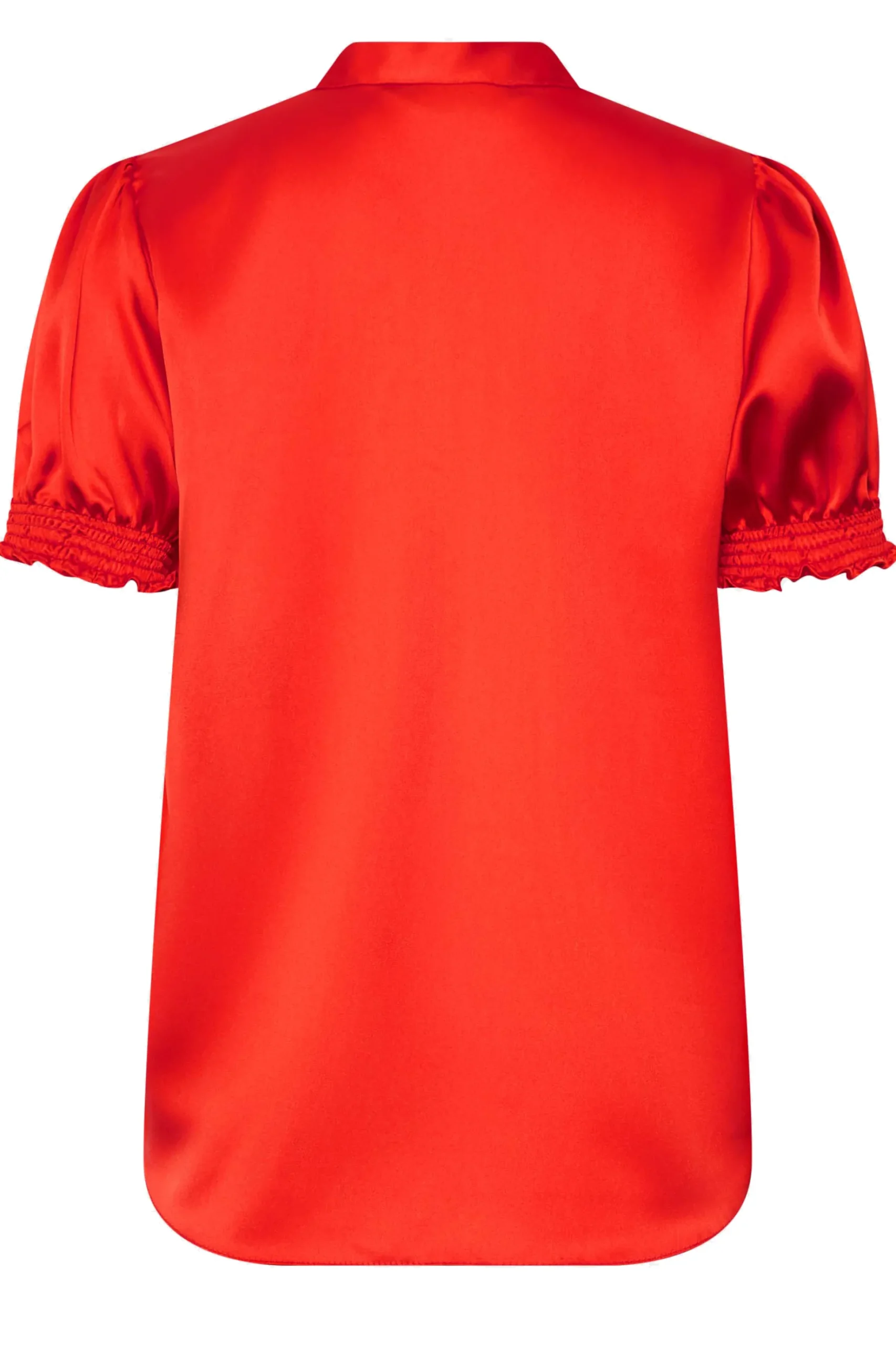 M&Co Womens M&Co Red Frill Satin Blouse
