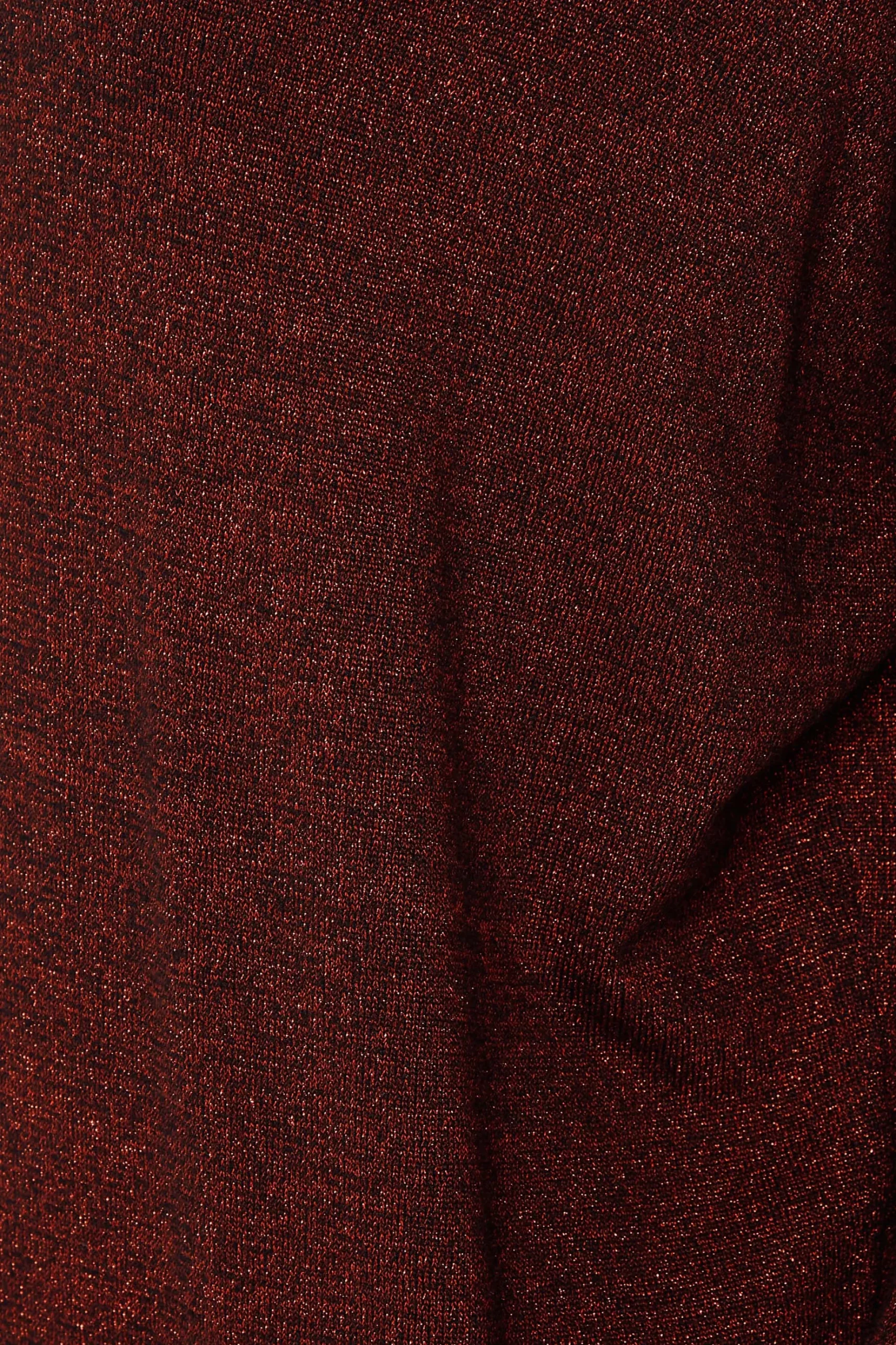 M&Co Womens M&Co Red Glitter Cut Out Tunic Jumper