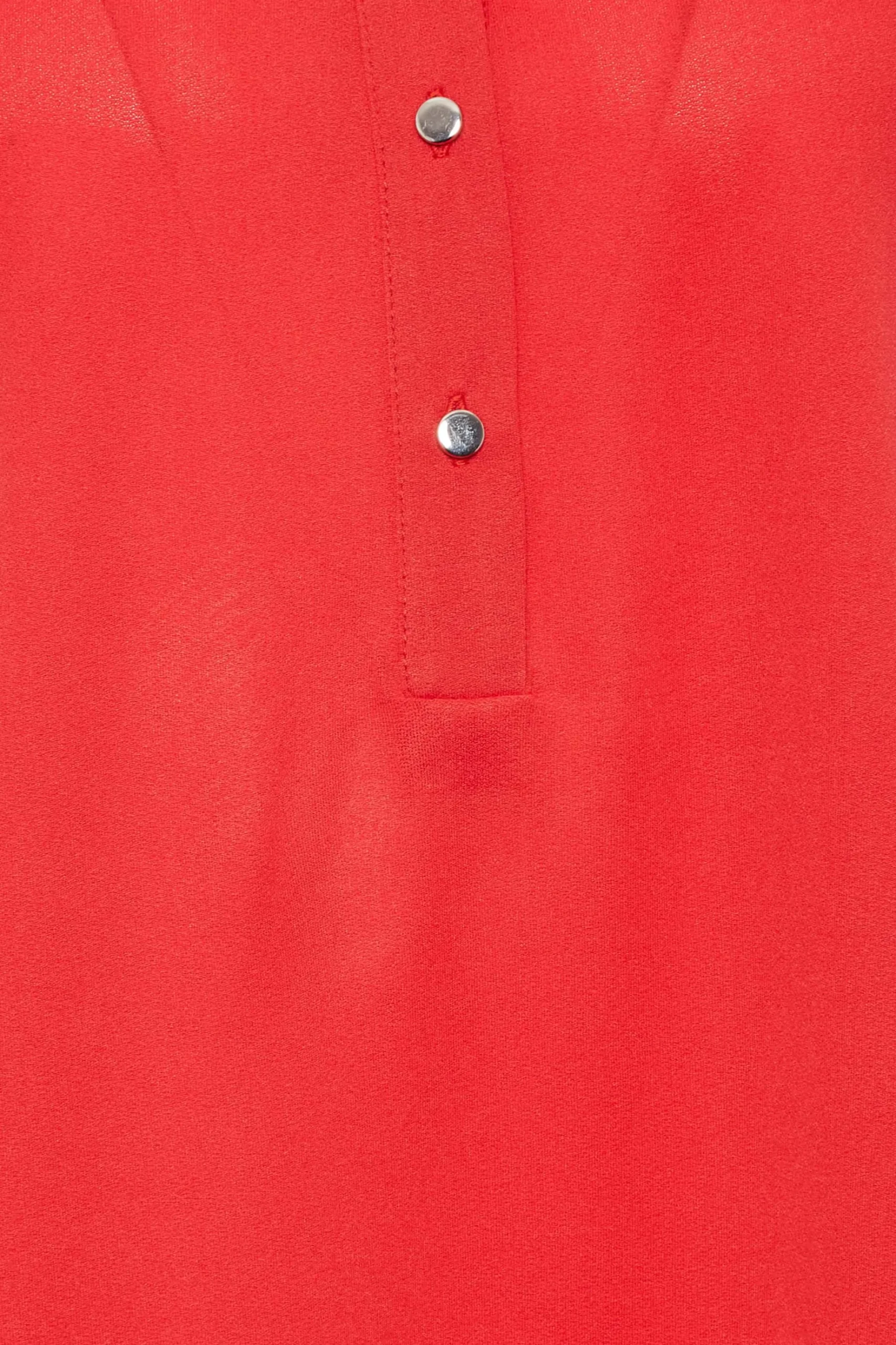 M&Co Womens M&Co Red Half Placket Jersey Shirt