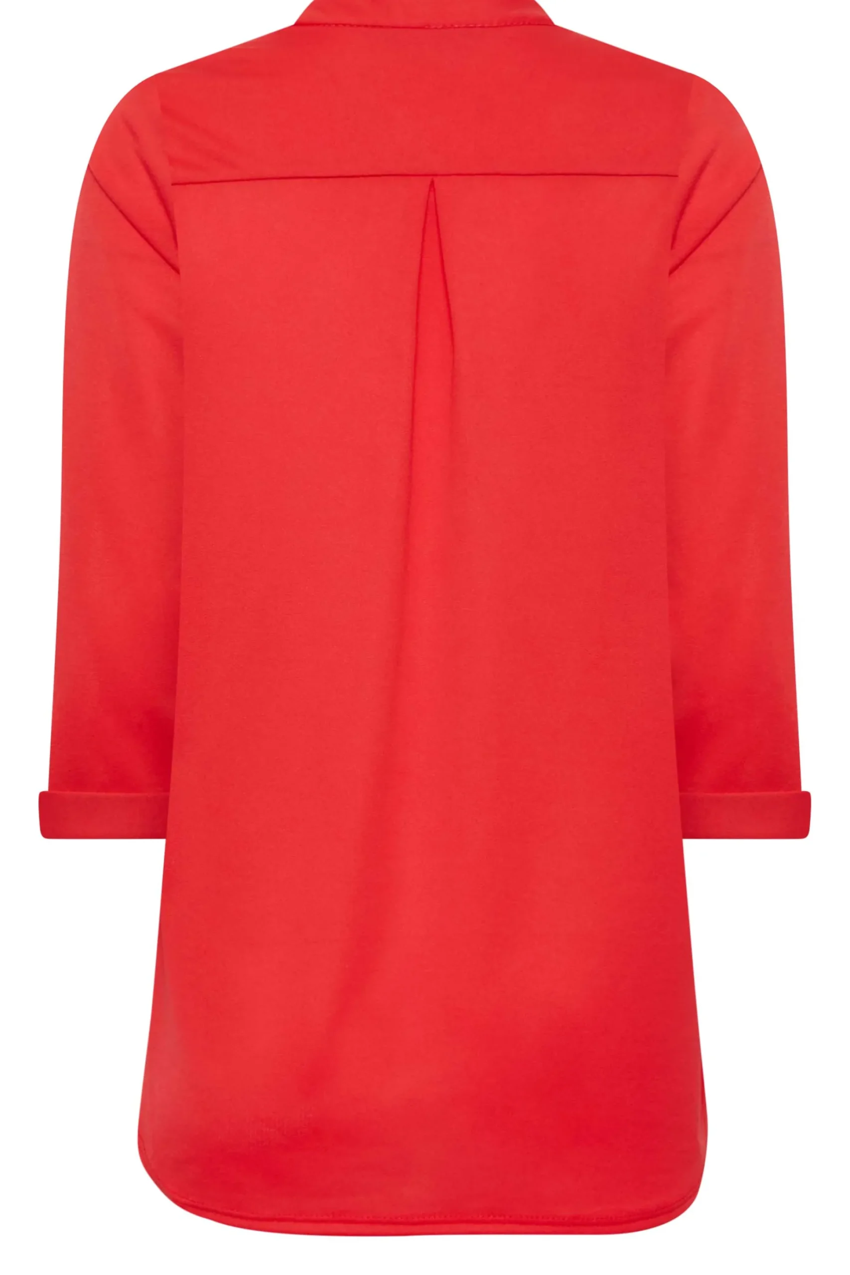 M&Co Womens M&Co Red Half Placket Jersey Shirt