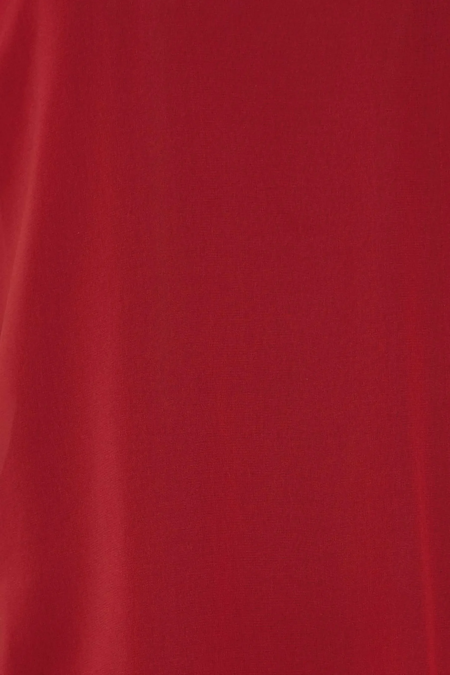 M&Co Womens M&Co Red High Neck Frill Sleeve Blouse