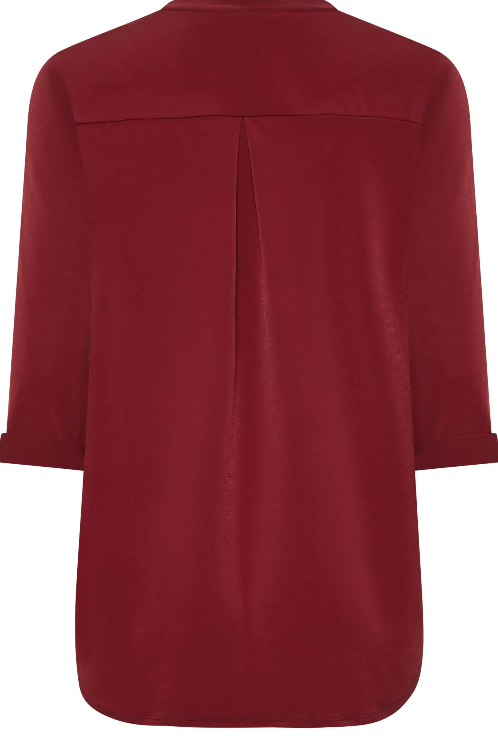 M&Co Womens M&Co Red Placket Jersey Shirt
