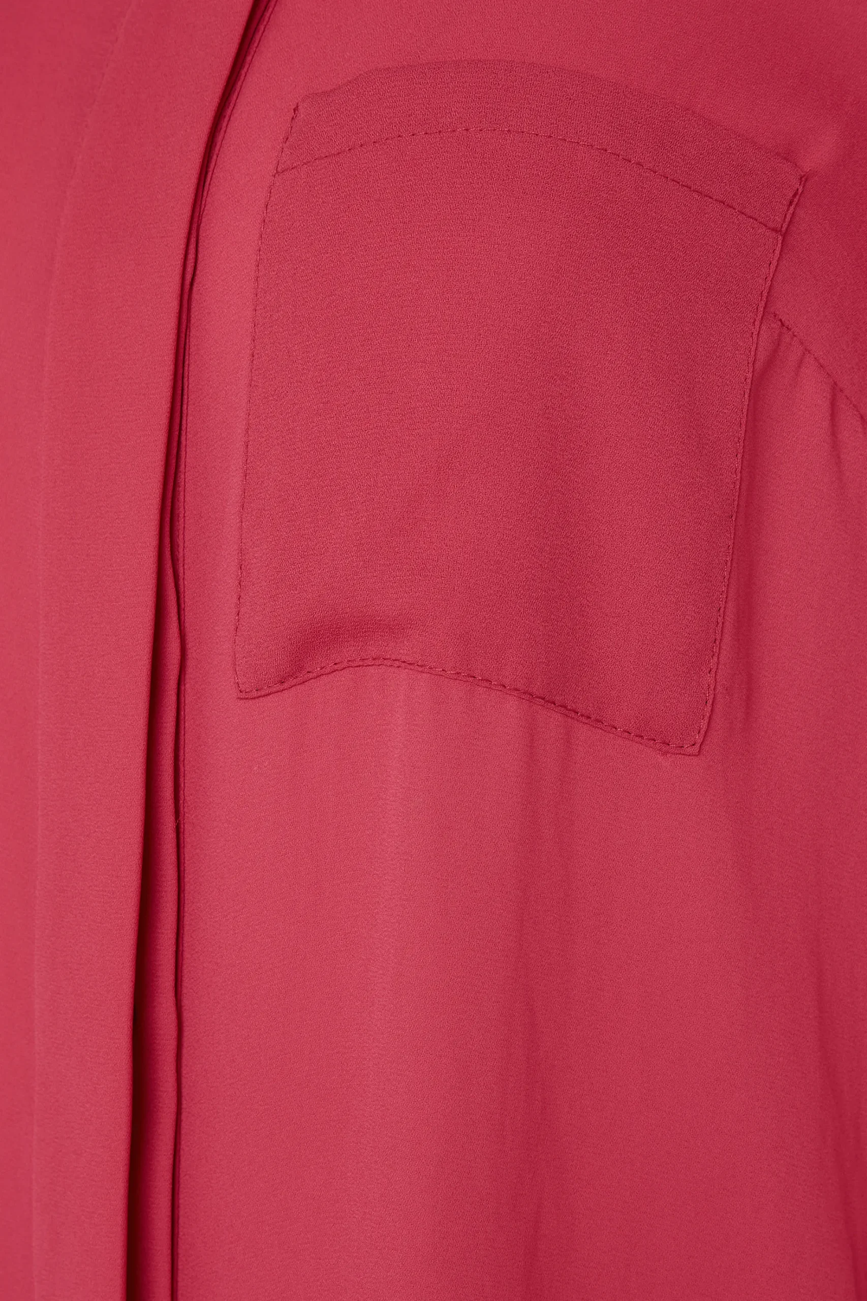 M&Co Womens M&Co Red Satin Contrast Panel Shirt