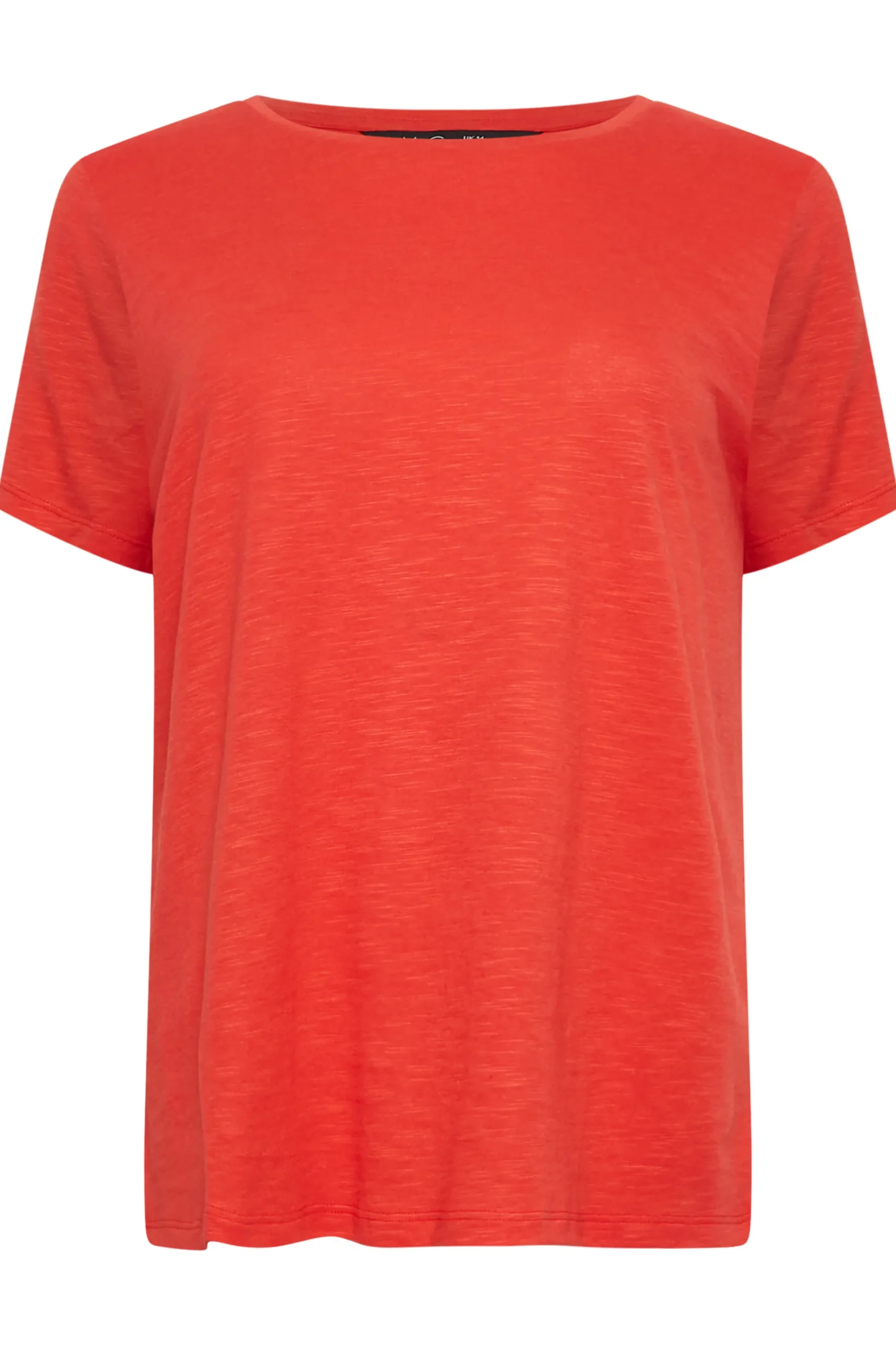 M&Co Womens M&Co Red Short Sleeve Cotton Blend T-Shirt