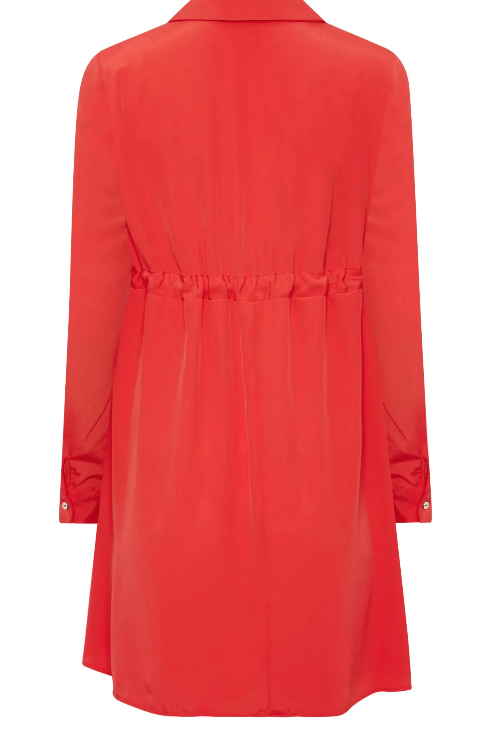 M&Co Womens M&Co Red Tie Waist Tunic Shirt