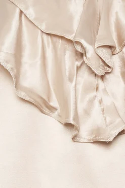 M&Co Womens M&Co Rose Gold Frill Front Blouse
