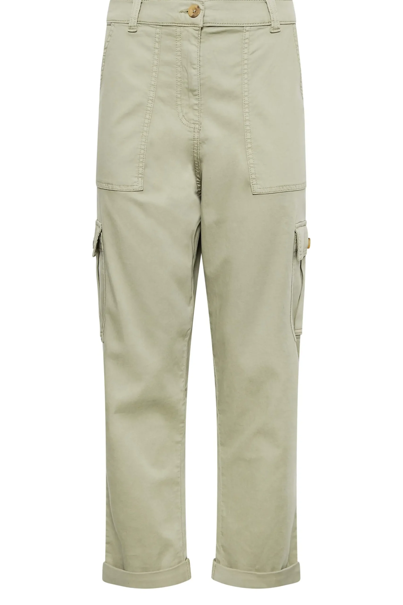 M&Co Womens M&Co Sage Green Cargo Trousers