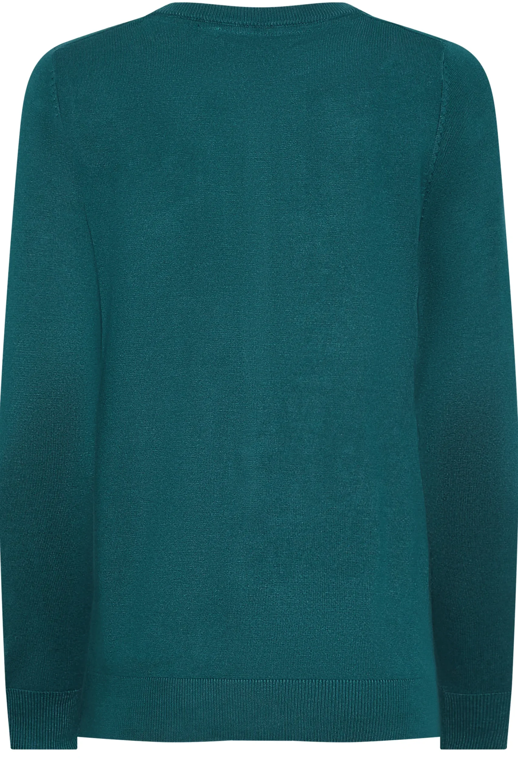 M&Co Womens M&Co Teal Green Ribbed Shoulder Cardigan