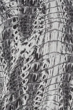 M&Co Womens M&Co White Abstract Print Tie Neck Blouse