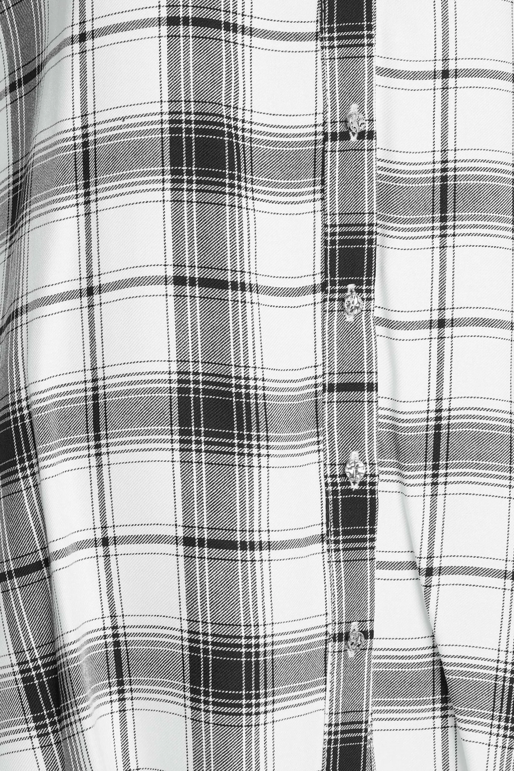 M&Co Womens M&Co White Check Short Sleeve Shirt