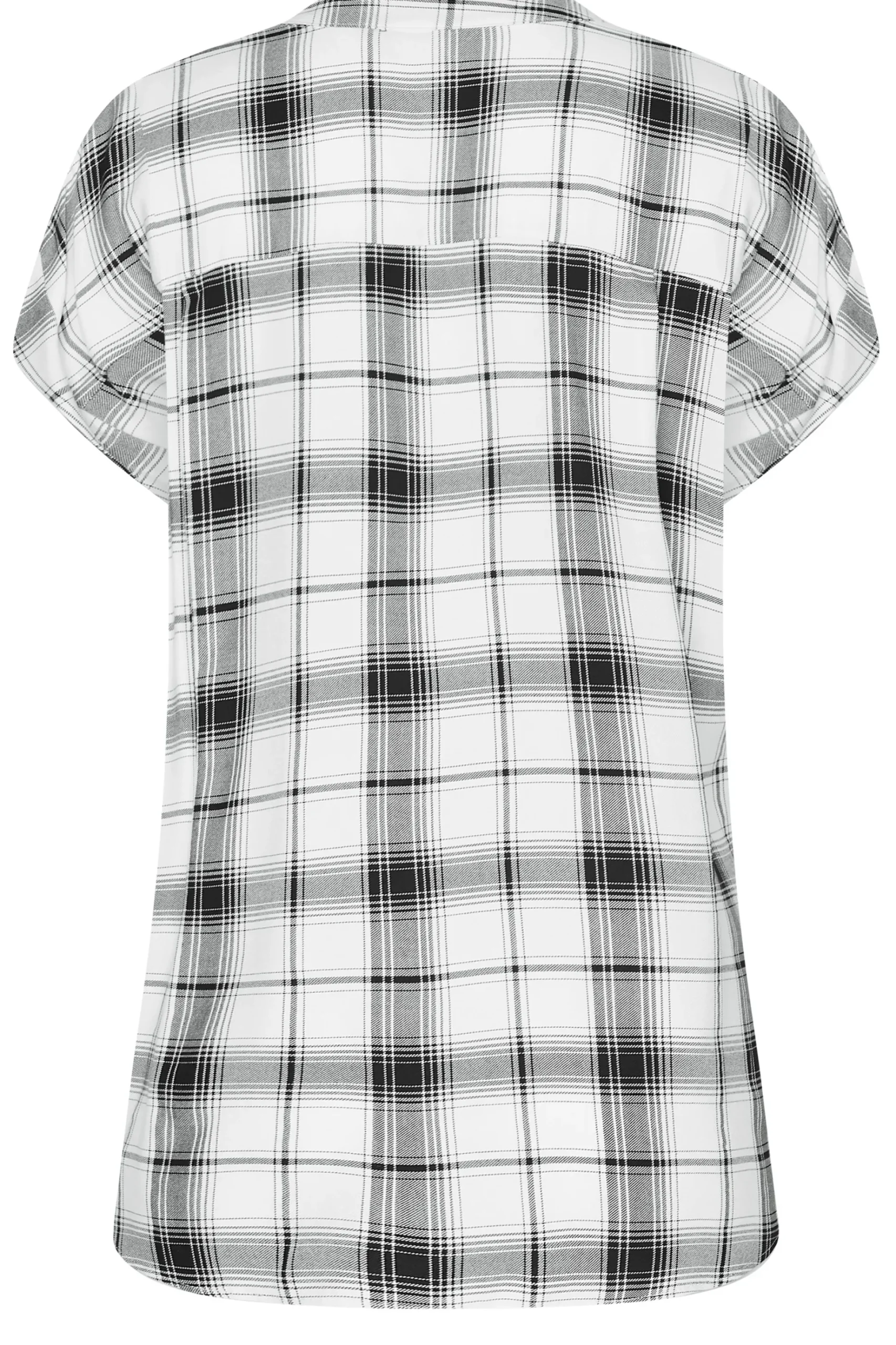 M&Co Womens M&Co White Check Short Sleeve Shirt