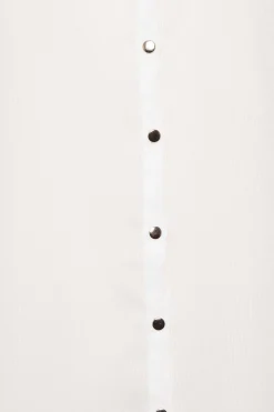 M&Co Womens M&Co White Dipped Hem Shirt