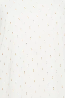 M&Co Womens M&Co White Glitter Detail Blouse
